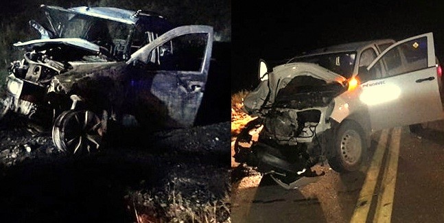 Choque frontal con un muerto y tres heridos en R 143Sur