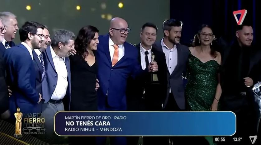 Radio Nihuil ganó el Martín Fierro Federal de Oro en la gala en Tucumán