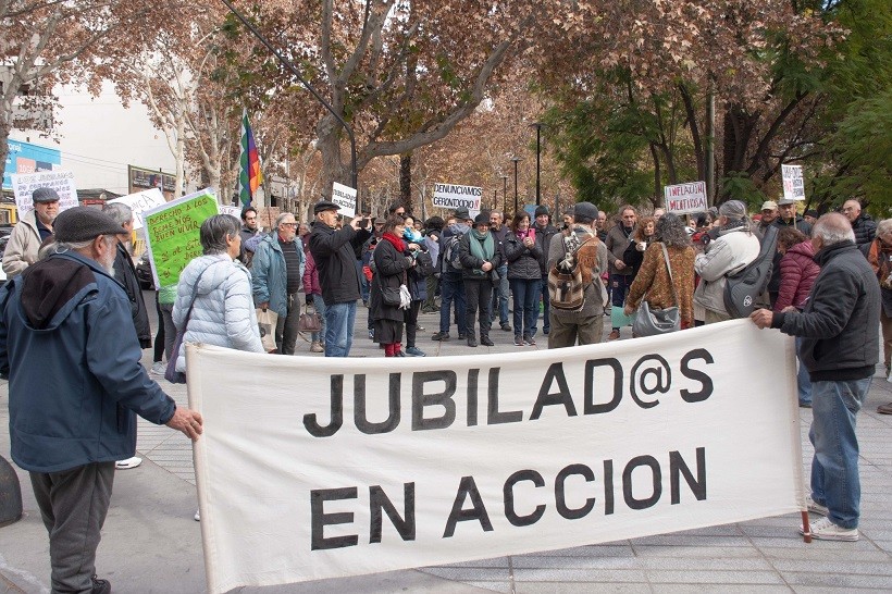 Nueva marcha-reclamo de jubilados en Mendoza